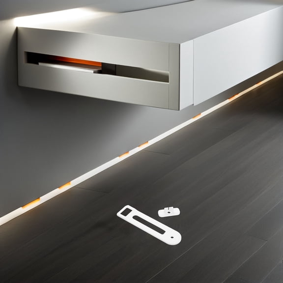 LOLIPPYY 4Pcs Plastic Cabinet Door Locks for Childproofing Drawers Cupboards White Easy to Use