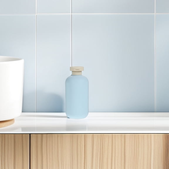 LOLIPPYY 4Pcs Plastic Shampoo Dispenser Bottles Travel Size Empty Bottles for Skincare with Flip Cap