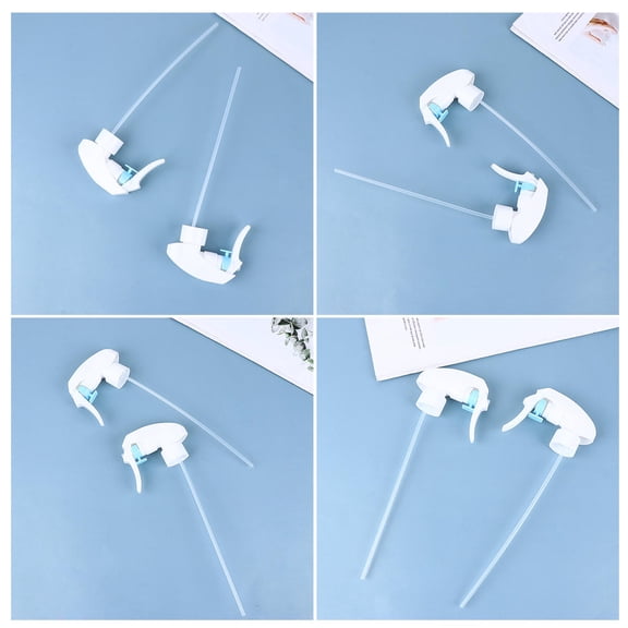 LOLIPPYY 4Pcs Plastic Spray Bottle Replacement for Gardening Durable White Trigger Spray Tops