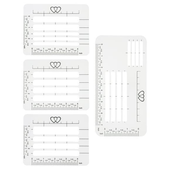 LOLIPPYY 4Pcs Plastic Templates for Envelope Addressing and DIY Lettering Projects