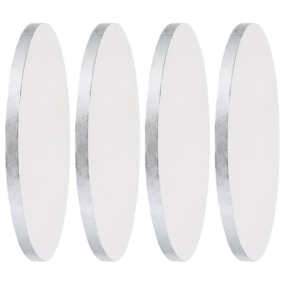 LOLIPPYY 4Pcs Plated Silver Cake Transfer Boards Durable Aluminum Foil Cake Display Bases