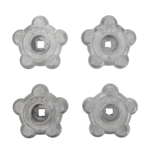 LOLIPPYY 4Pcs Plated Silver Handle Valves for Home Use Durable Shutoff Valves with Labor Saving Sealing Design