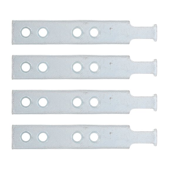 LOLIPPYY 4Pcs Plated Silver Metal Window Pivot Bars with 4 Hole Design Durable Home Repair Parts