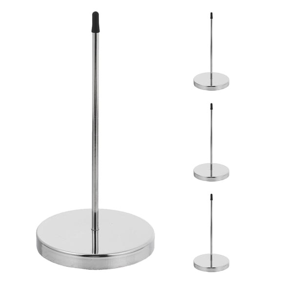 LOLIPPYY 4-Pack Stainless Steel Receipt Spike Holder for Restaurant Kitchen Use, Plated Tool