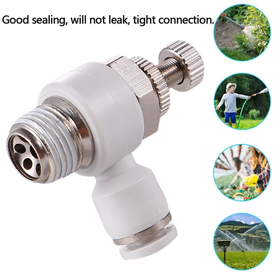 LOLIPPYY 4-Pack Plated Air Release Control Valves Pneumatic Fittings for Automatic Equipment with 6mm Tubing