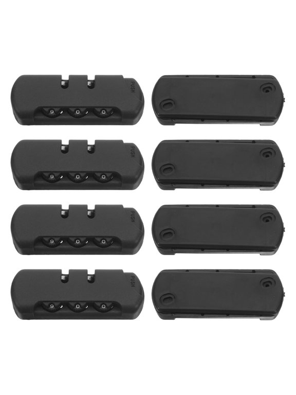 Combination Lock for Backpack 4Pcs Compact Antitheft Black for Home Use