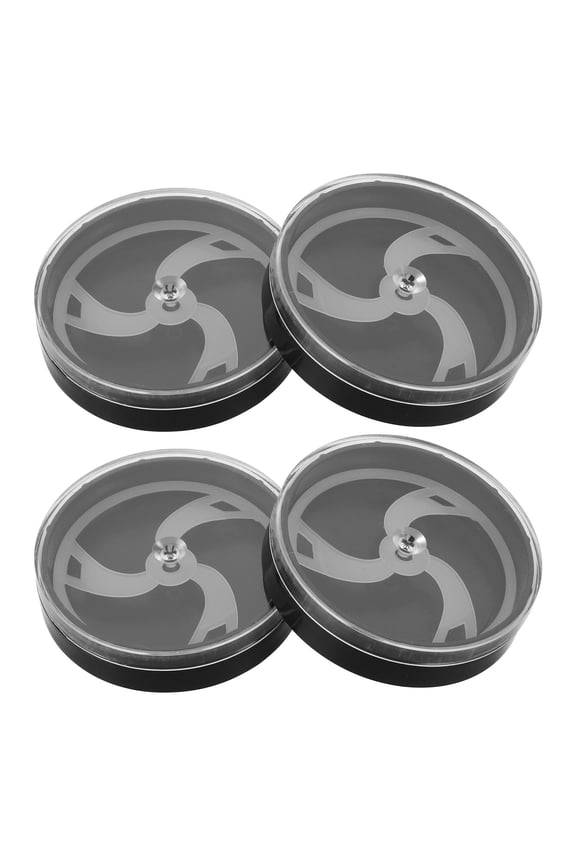 4Pcs Portable Black Watch Protective Case with Separate Compartments and Shockproof Design