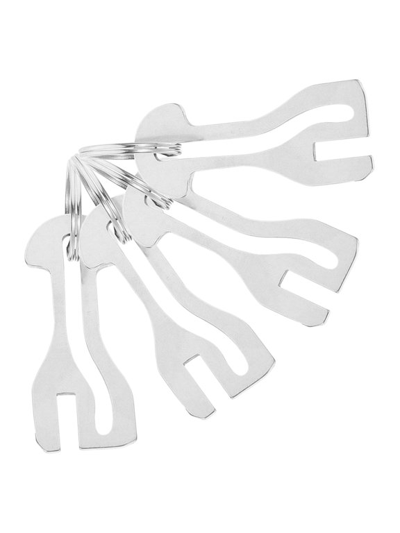 4-Pack Portable Shopping Cart Unlock Release Keys with Stainless Steel Key for Easy Access