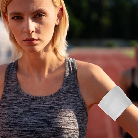 LOLIPPYY 4Pcs Portable White Football Captain Band for Sports Teams Soccer and Basketball