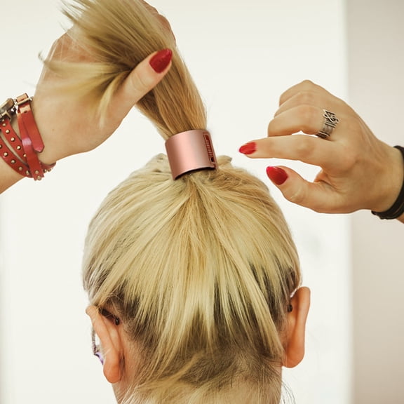 LOLIPPYY 4Pcs Premium Metal Ponytail Holders with Elastic Band for Decoration Assorted Color