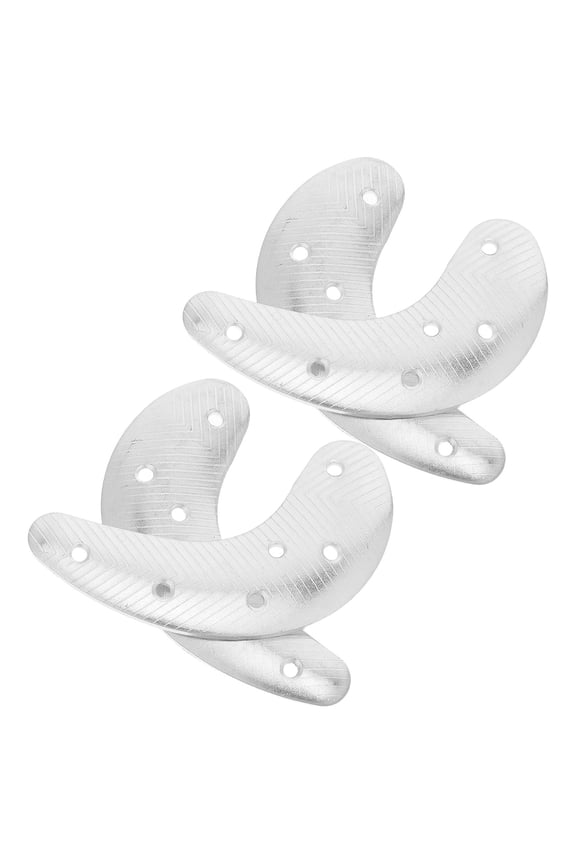 4-Pack Metal Heel Repair Pads for Boots, Sole Heel Saver Replacement for Shoe Maintenance