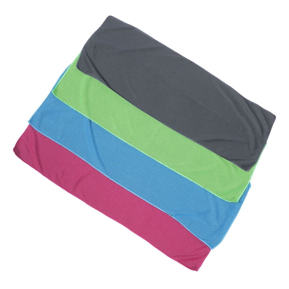 LOLIPPYY Set of 4 Quick Dry Travel Towels for Sports, Yoga, Workout - Lightweight, Compact & Portable