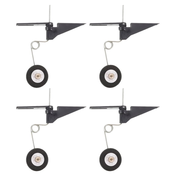 LOLIPPYY 4Pcs Rc Airplane Tail Wheel Assembly for Model Aircraft DIY Parts with Easy Installation