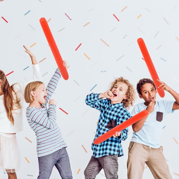 LOLIPPYY 4-Pack Red Inflatable for Sports Events, Party Favors, Football, Basketball, and Fun Accessories