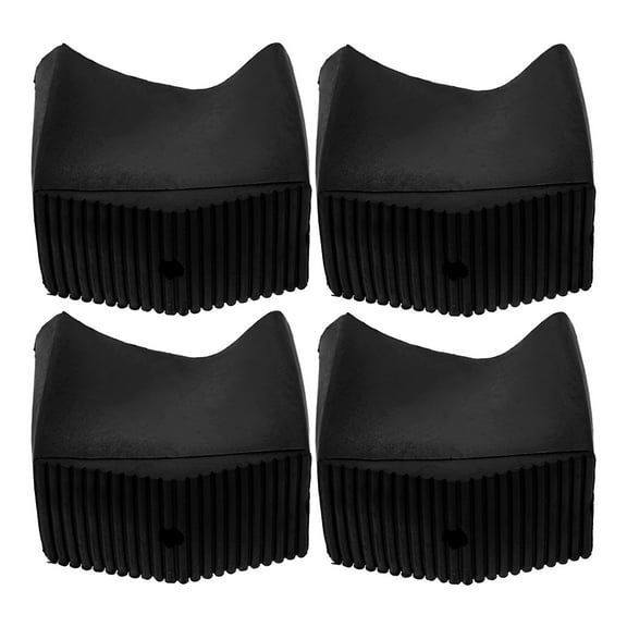 LOLIPPYY 4Pcs Replacement Ladder Feet Covers Rubber Black Insulation Protection for DIY Projects