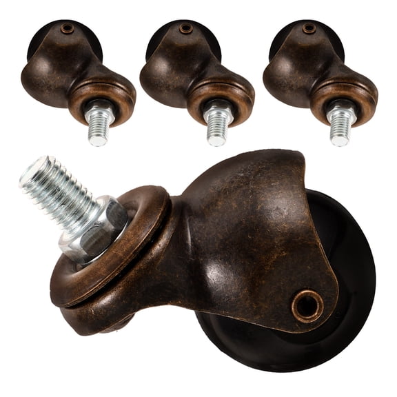 LOLIPPYY 4Pcs Replacement Office Chair Casters Threaded Rod Swivel Wheels for Home Furniture