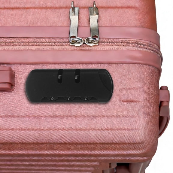 LOLIPPYY 4Pcs Resettable Code Lock for Luggage Black Small Anti Theft Backpack Locks for Travel and Home