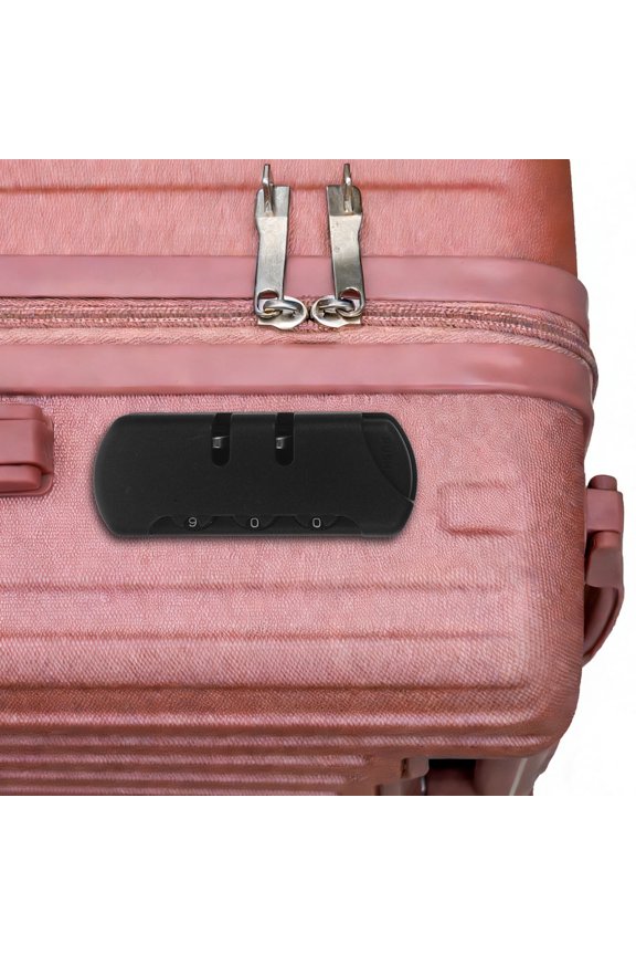 4Pcs Resettable Code Lock for Luggage Black Small Anti Theft Backpack Locks for Travel and Home