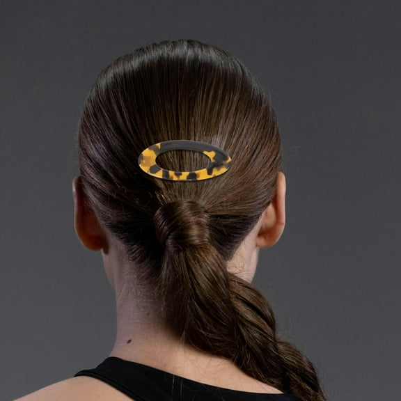 LOLIPPYY 4Pcs Retro Arc Shaped Metal Hair Clips Vintage Hollow Oval Barrettes Assorted Colors