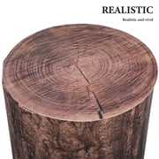 LOLIPPYY Set of 4 Reusable Faux Wood Stump Centerpieces for Rustic Western Weddings and Farm Event Decorations