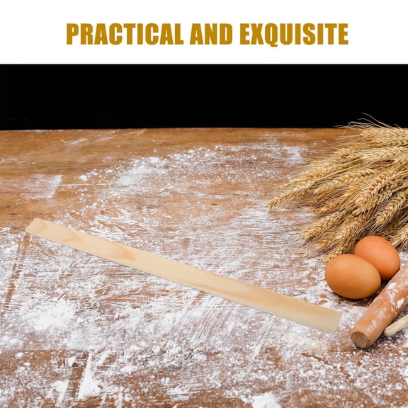 LOLIPPYY 4Pcs Rolling Pin Guides for Dough Thickness Wooden Baking Accessories for Consistent Pastry Rolling