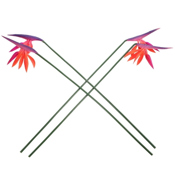 LOLIPPYY 4Pcs Rosy Lifelike Tall Artificial Flower Stems Faux Simulation Plants for Wedding and Party