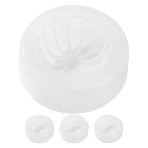 LOLIPPYY 4Pcs Round Burger Bun Mould White Dough Shaping Tool for Home Asian Cooking Gadgets