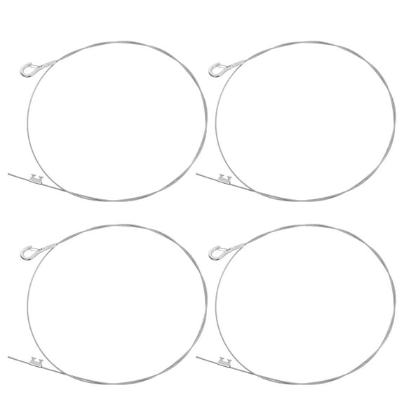 LOLIPPYY 4Pcs Round Wire For Hanging Pictures Secure Suspension Silver
