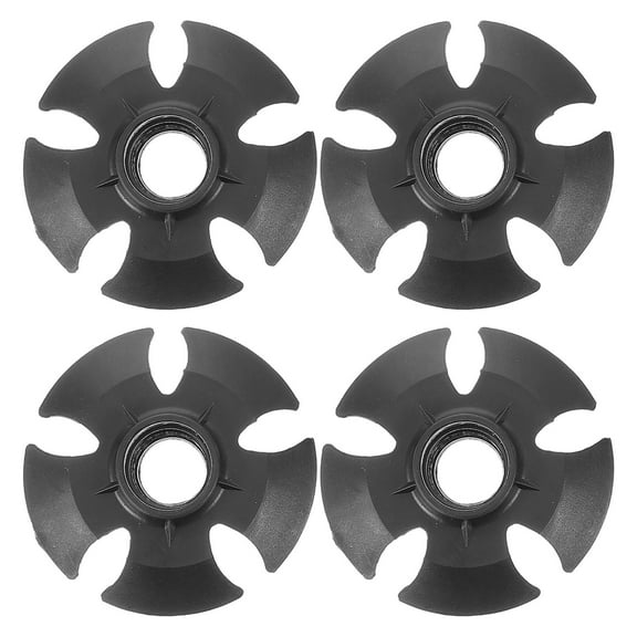 LOLIPPYY 4-Pack Rubber Hiking Pole Tip Protectors for Snow, Mud, and Trail Use Replacement Caps