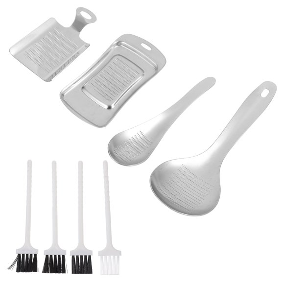 LOLIPPYY 4Pcs Shredded Ginger Tool In Stainless Steel For Home Cooks Kitchen