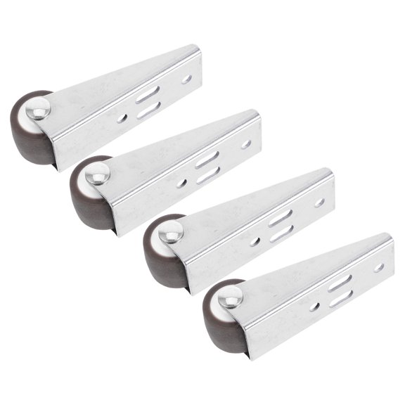 LOLIPPYY 4Pcs Side Mounted Small Roller Casters for Sliding Wardrobe and Barn Door Durable Multi Color