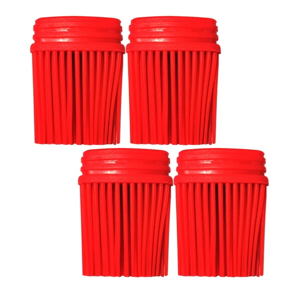 LOLIPPYY 4-Pack Silicone Grill Basting Brushes Replacement Set for BBQ, Grilling, Baking, and Home Cooking Use