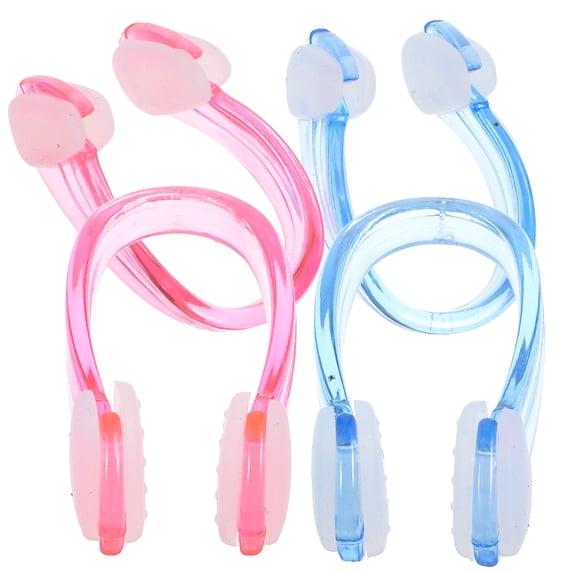LOLIPPYY 4-Pack Silicone Nose Clips for Swimming, Lightweight Non- Nose Plugs in Multiple Assorted Colors
