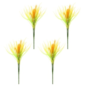 LOLIPPYY Simulation Wheat Ears Premium Plastic for Home and Office 4Pcs