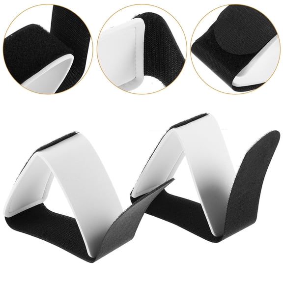 LOLIPPYY 4-Pack Adjustable Black Nylon Ski Carry Straps for Skis and Snowboards, and Lightweight