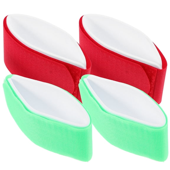 LOLIPPYY 4Pcs Sled Fixing Straps with Adhesive Nylon Belt for Convenient Snowboard Transport