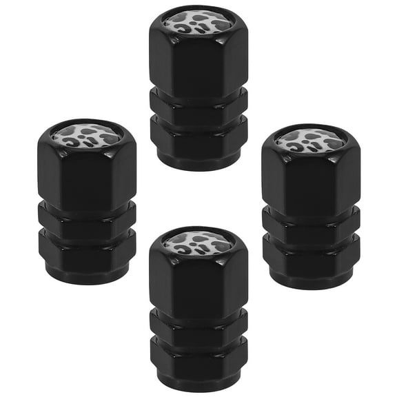 LOLIPPYY 4Pcs Small Air Nozzle Caps Black Valve Caps Universal Fit for Car Bike and Motorcycle Use
