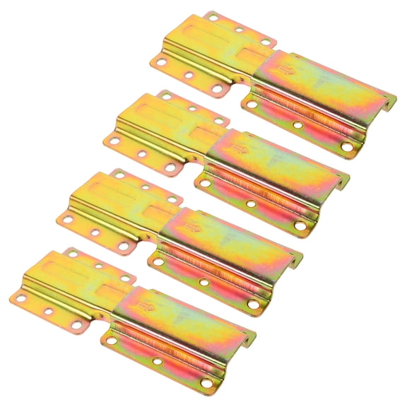 LOLIPPYY 4Pcs Sofa Lock Connectors Metal Furniture Hardware Plated Gold Sofa Slider