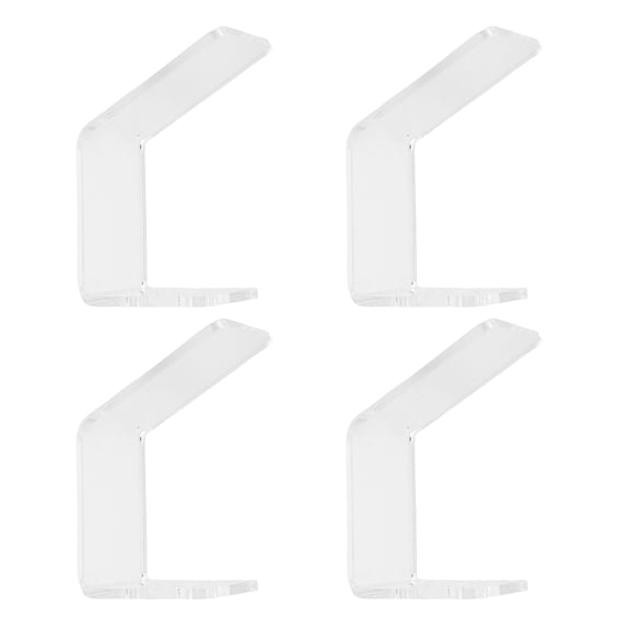 LOLIPPYY 4Pcs Space Saving Wall Mounted Acrylic Baseball and Softball Glove Storage Rack