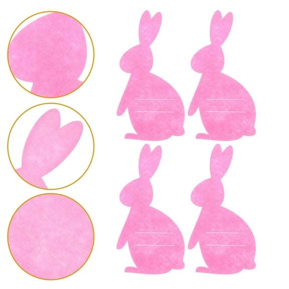 LOLIPPYY 4-Pack Spoon Holders for Kitchen Cloth Tableware Pouch, Perfect for Family Meals and Easter Gatherings