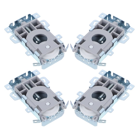LOLIPPYY 4-Pack Stainless Steel Barn Door Bottom Rollers for Heavy Duty Sliding Doors and Wardrobe Hardware Accessories