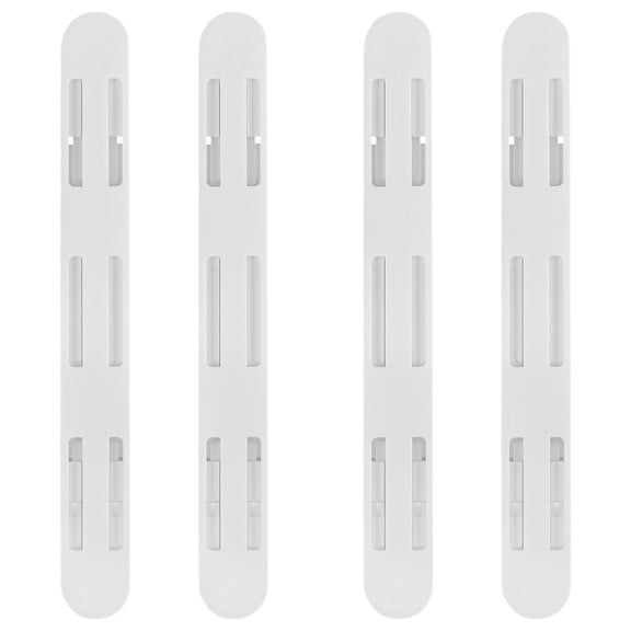 LOLIPPYY 4-Pack White Drawer Slides for Smooth, Quiet in Kitchen, Bedroom & Furniture Storage
