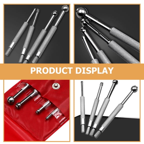 LOLIPPYY 4-Piece Telescoping Bore Gauge Set with Carbon Steel Filler Gauges for Precision Measurement and Various Applications