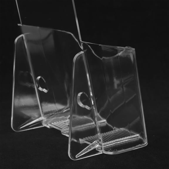 LOLIPPYY 4Pcs Transparent Acrylic Brochure Display Stand for Flyers and Trifold Leaflets