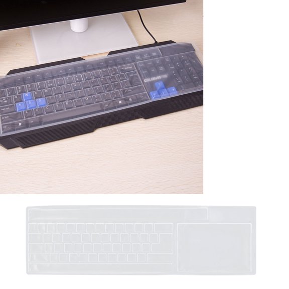 LOLIPPYY 4Pcs Transparent Keyboard Cover Protective Film for Laptop Against Spills Dirt and Water