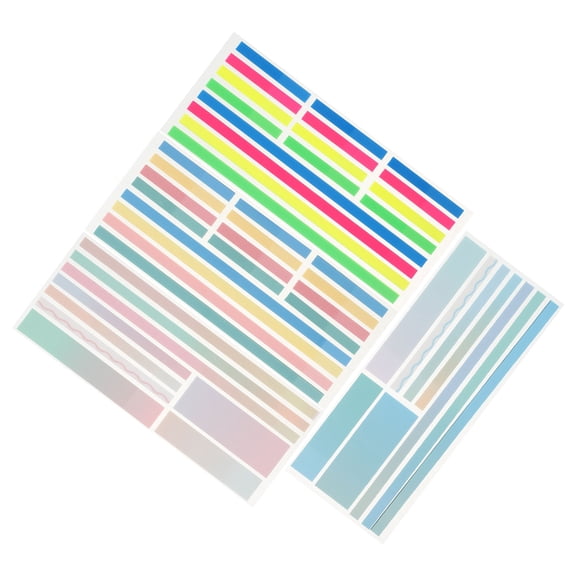 LOLIPPYY 4-Pack Transparent Sticky Tabs Neon Page Flags for Accurate Book Annotation and Precise Note Marking