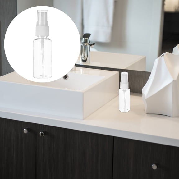 LOLIPPYY 4Pcs Transparent Travel Size Perfume Bottles Refillable Spray Bottles for Easy Carry and Storage