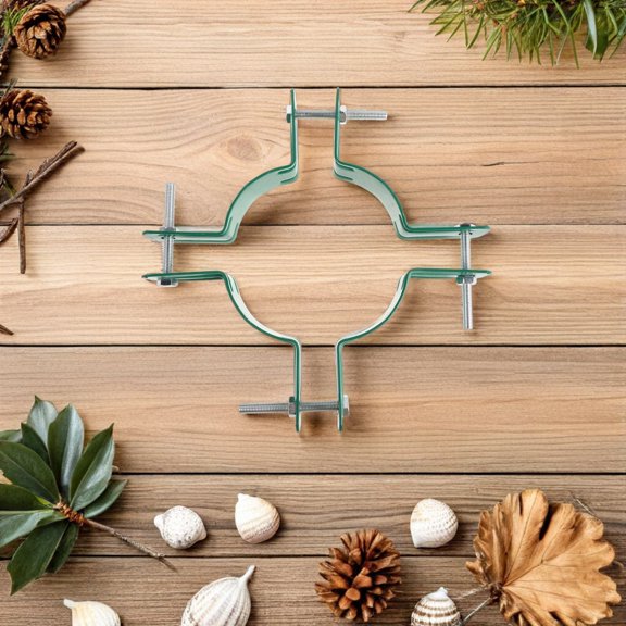 LOLIPPYY 4Pcs Tree Staking System with Windproof Metal Ring for Straightening and Supporting Trees