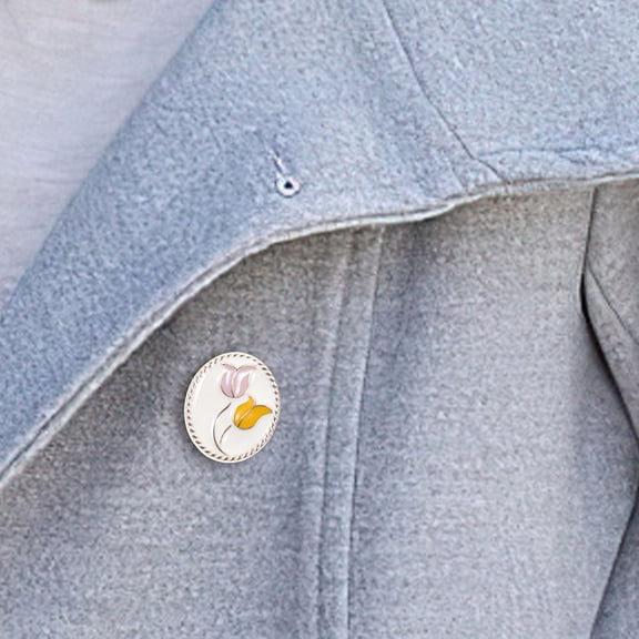 LOLIPPYY 4-Pack Flower Buttons for Crafts, Zinc Alloy Decorative Buttons for Handicrafts and Design Projects