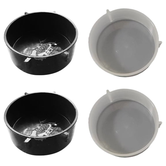 LOLIPPYY 4Pcs Turtle Feeding Box Round Plastic Water Tanks for Small Reptiles Use